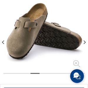 Birkenstock Boston taupe suede 37 medium/narrow